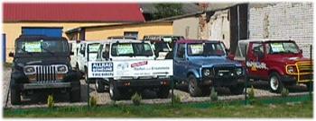 Ausstellung Gebraucht-Fahrzeuge von Jeep, Suzuki und Lada